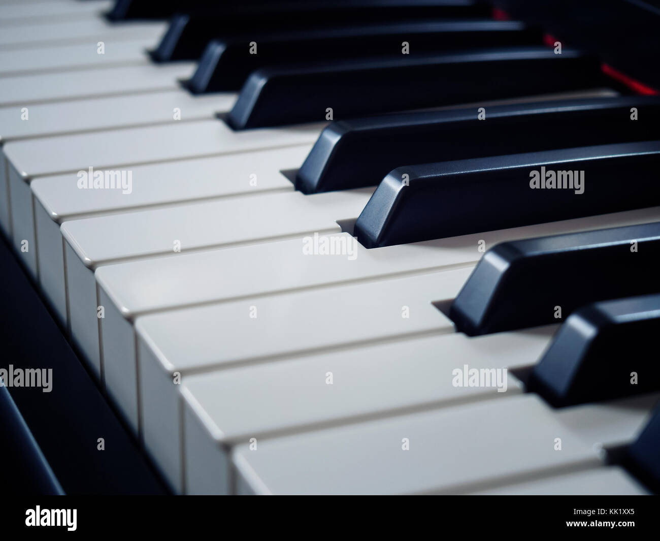 Touches piano close-up Banque D'Images