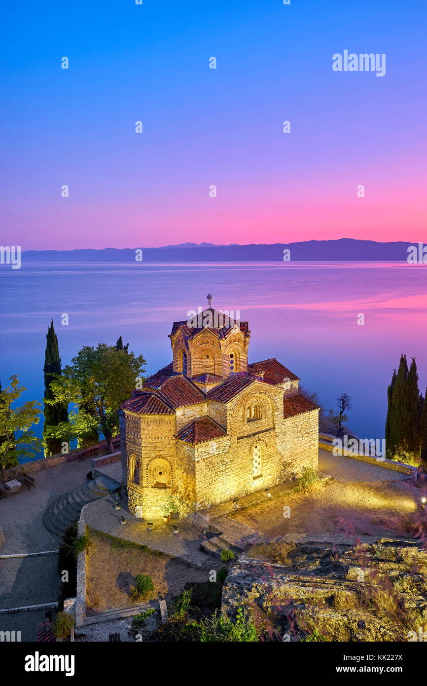 Église de Saint-Jean à Kaneo, Ohrid, Macédoine, l'UNESCO Banque D'Images