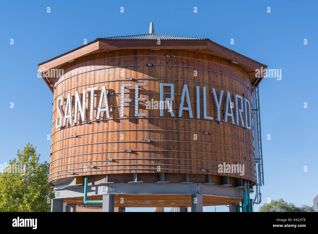 SANTA FE, NOUVEAU-MEXIQUE - 13 OCTOBRE : château d'eau de Santa Fe Railyard le 13 octobre 2017 Banque D'Images