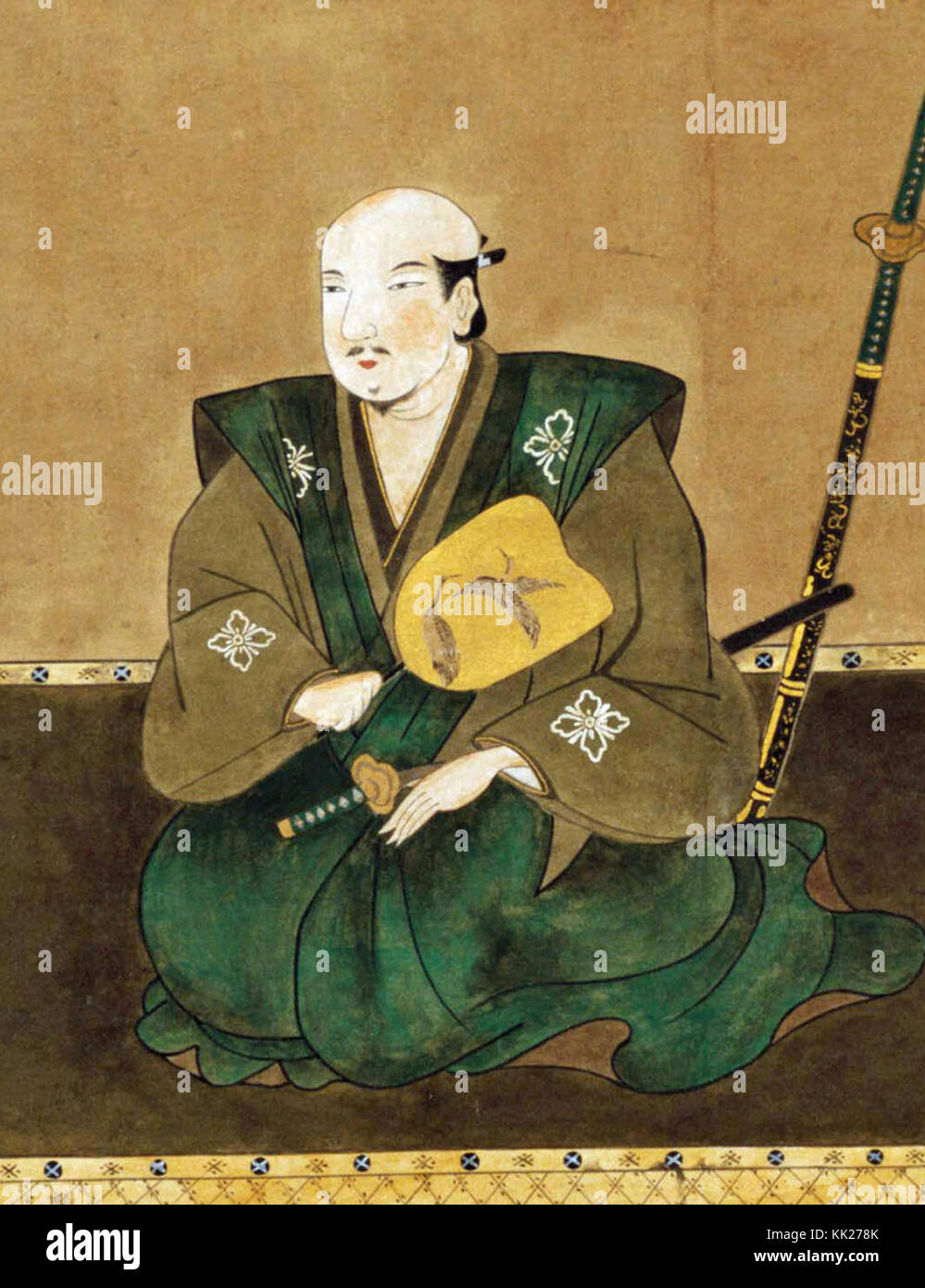 Takeda Katsuyori est un samouraï et chef militaire japonais du XVIe siècle, surtout connu pour son rôle dans les campagnes militaires du clan Takeda. Il est le fils de Takeda Shingen, l'un des plus célèbres seigneurs de guerre du Japon. Banque D'Images