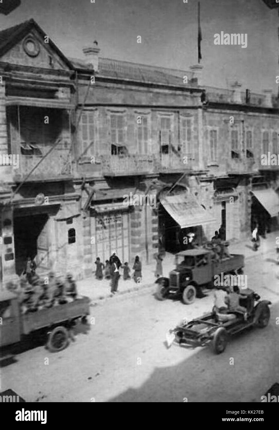 Jérusalem, vue de Jaffa Road, près de la vieille ville. 1930 (id.14562492) Banque D'Images