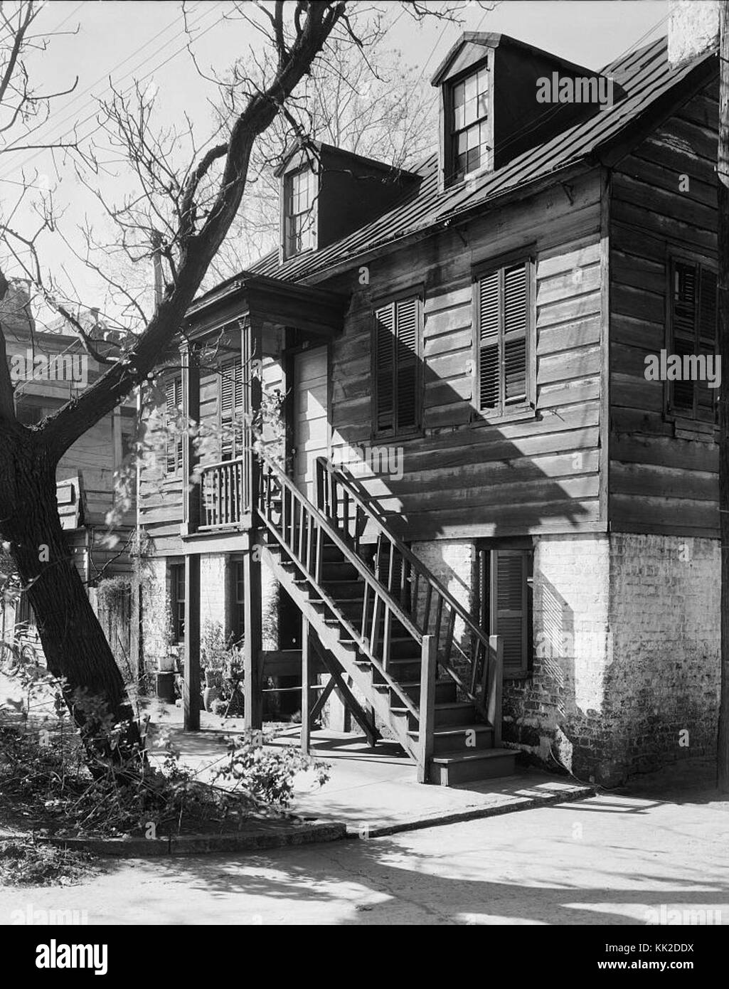 Habersham 343 Street, Savannah, Géorgie, du comté de Chatham Banque D'Images