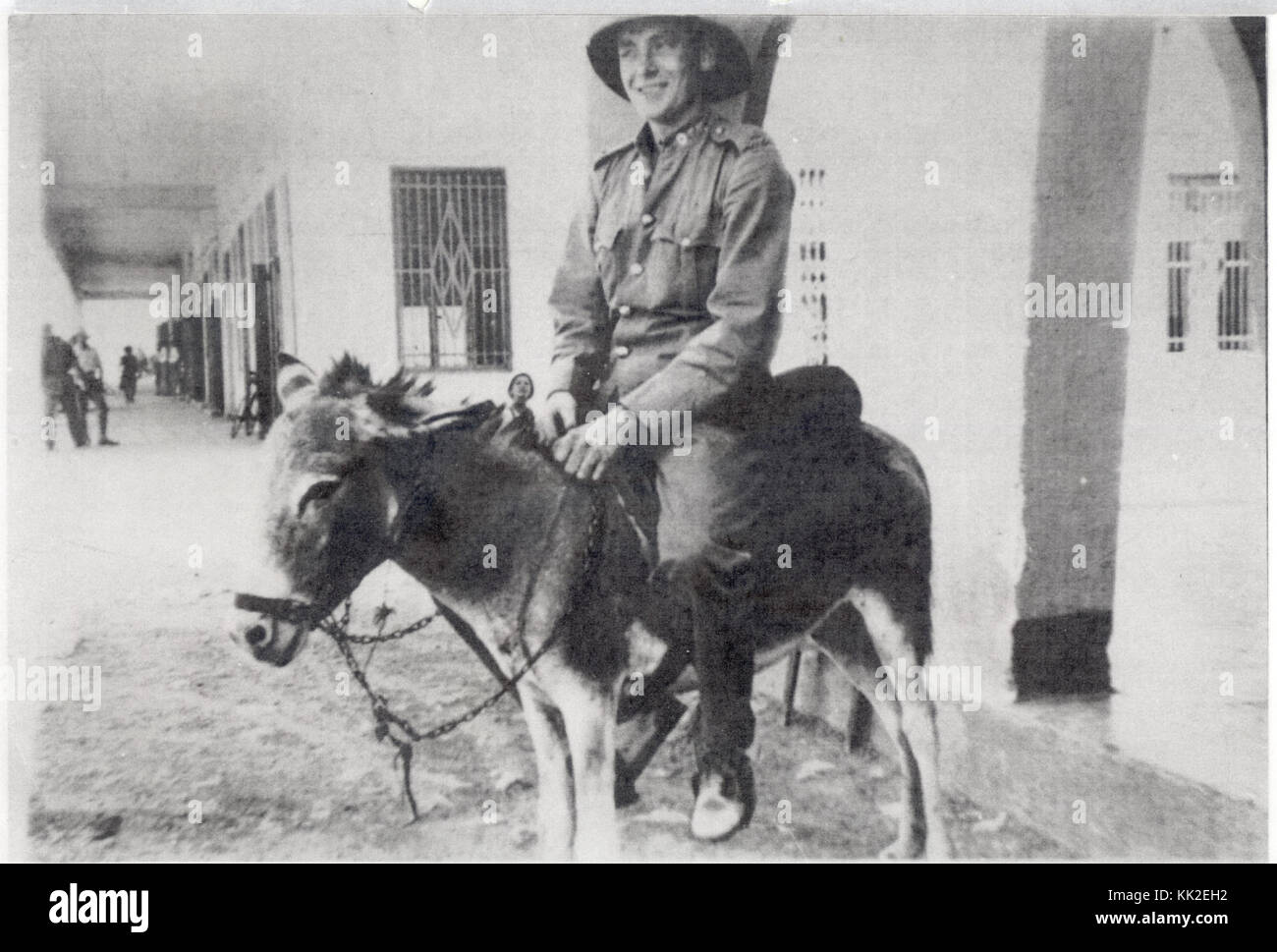 Policier sur Donkey Banque D'Images