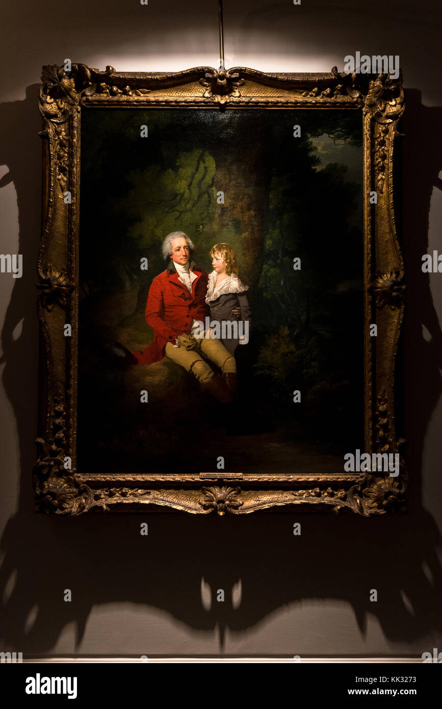 Los Angeles, États-Unis – 6 octobre 2016 : Ralph Winstanley Wood et son fils 1787 par Francis Wheatley. Bibliothèque Huntington, collections d'art et Garde botanique Banque D'Images