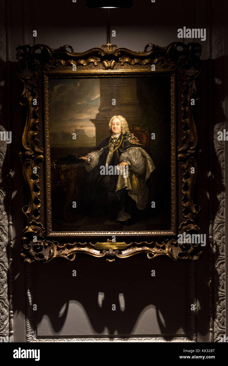 Los Angeles, États-Unis – 6 octobre 2016 : Benjamin Hoadley, évêque de Winchester par William Hogarth. La bibliothèque Huntington, collections d'art et GA botanique Banque D'Images