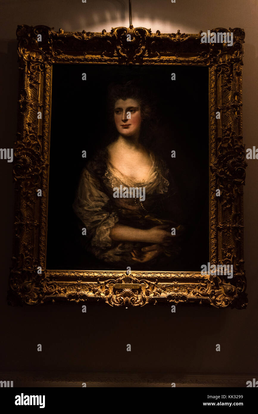 Los Angeles, États-Unis – 6 octobre 2016 : Portrait de Henry Fane par Thomas Gainsborough, v. 1750. Bibliothèque Huntington, collections d'art et Garde botanique Banque D'Images