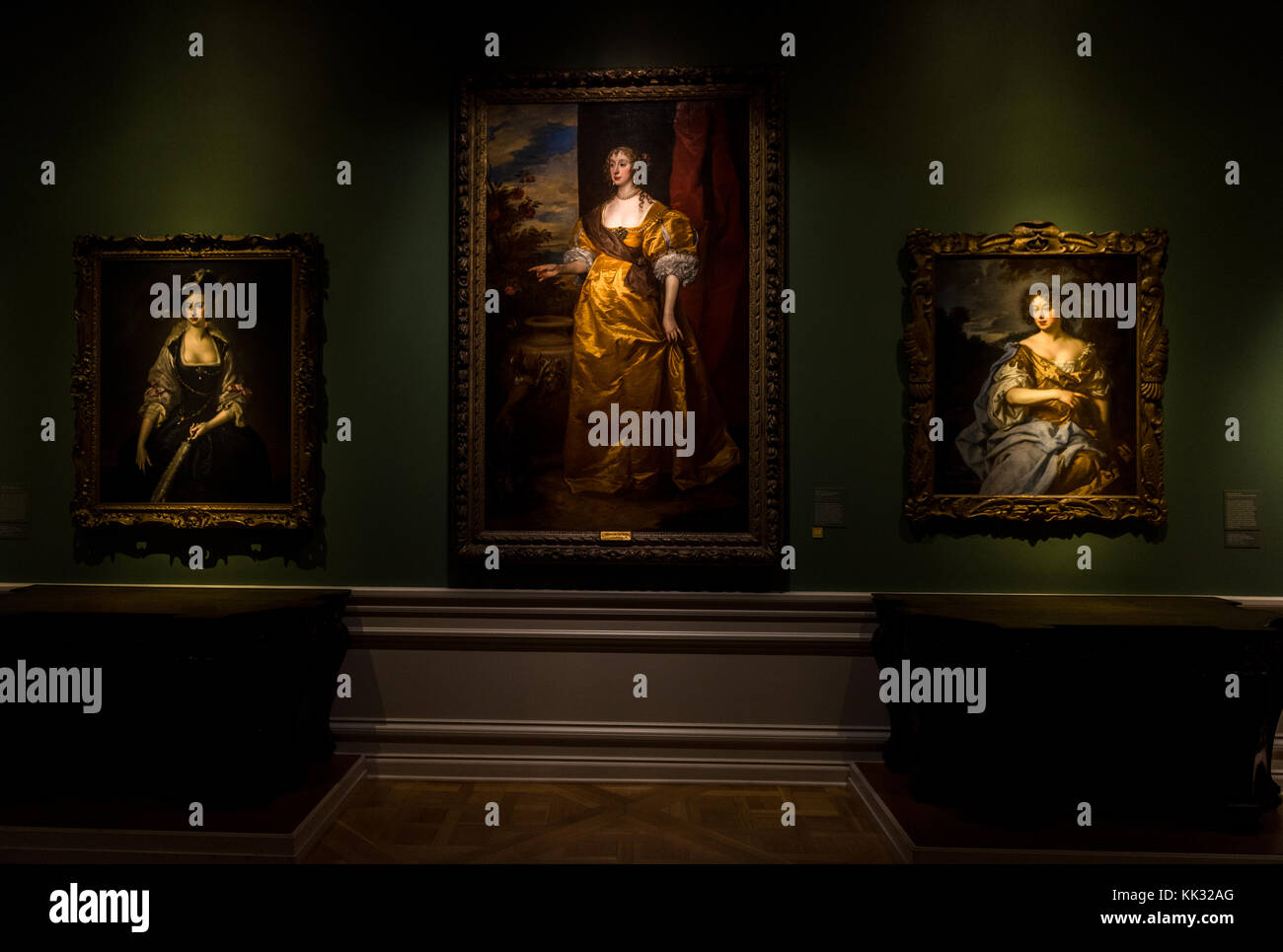 Los Angeles, États-Unis – 6 octobre 2016 : Anne (Killigrew) Kirke par Anthony van Dyck. La bibliothèque Huntington, collections d'art et jardins botaniques est un coll Banque D'Images