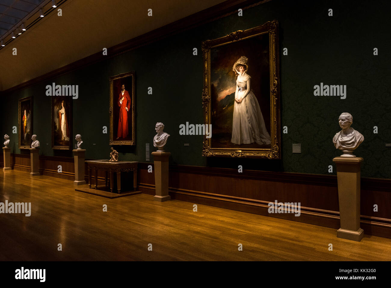 Los Angeles, États-Unis – 6 octobre 2016 : Thornton Portrait Gallery à la Huntington Art Gallery. Bibliothèque Huntington, collections d'art et Gard botanique Banque D'Images