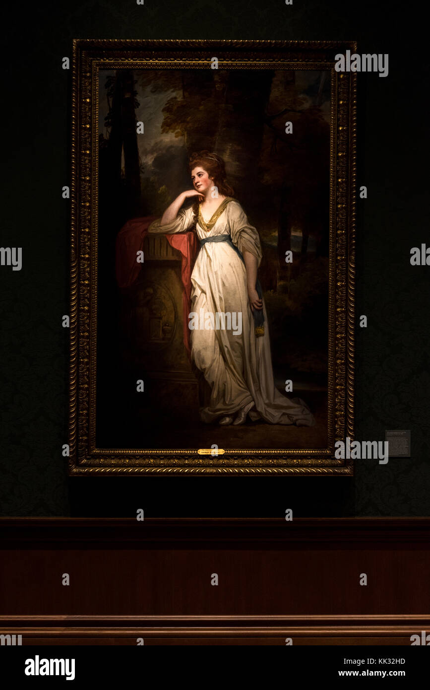 Los Angeles, USA – 6 octobre 2016 : Lady Mary Beauchamp-Procter (1749-1813) de George Romney. Bibliothèque Huntington, collections d'art et botanique G. Banque D'Images