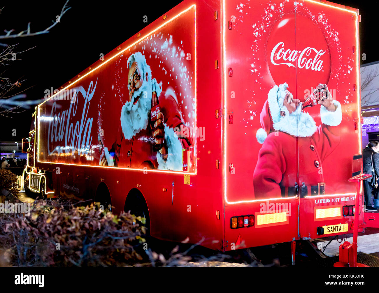 Coca Cola CC2191 Décoration de voiture Père Noël : : Maison