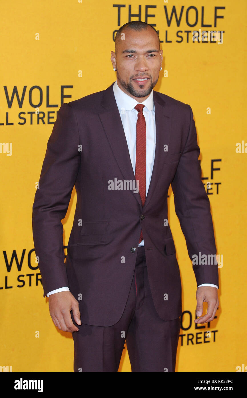 John Carew occupe le loup de Wall Street UK premiere at Odeon Leicester Square à Londres. 9 janvier 2014 © Paul Treadway Banque D'Images