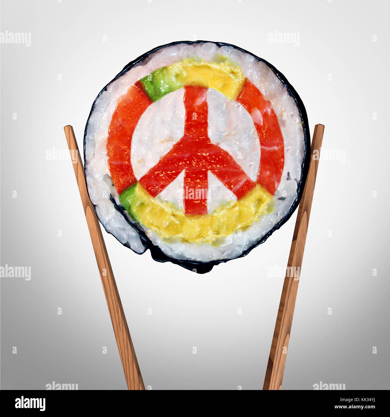 La paix en Asie concept comme un concept pour un accord diplomatique dans les pays de l'Asie-Pacifique que l'alimentation avec des baguettes de formes comme un symbole. Banque D'Images La paix en Asie concept comme un concept pour un accord diplomatique dans les pays de l'Asie-Pacifique que l'alimentation avec des baguettes de formes comme un symbole. Banque D'Images
