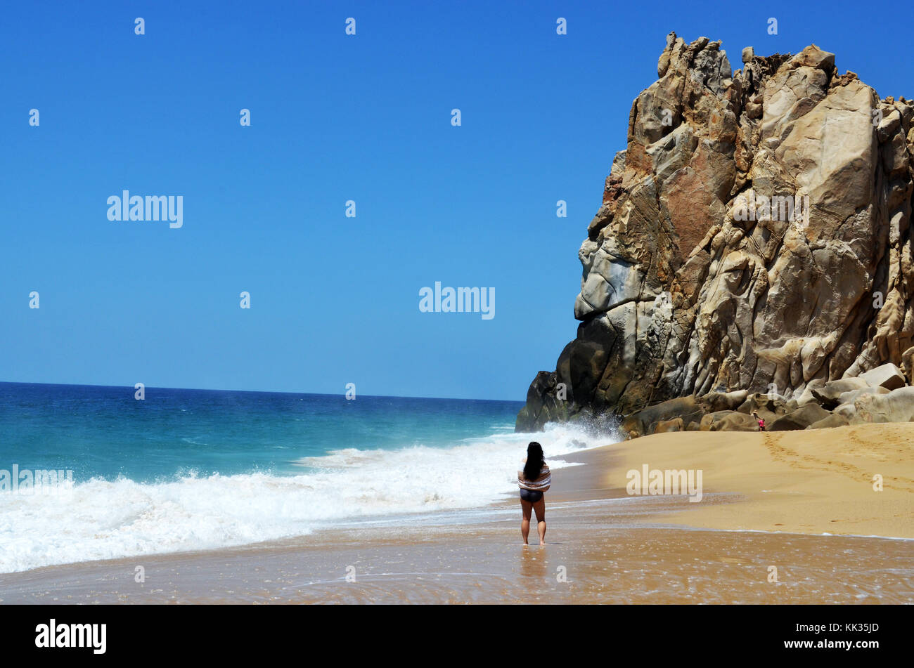 Cabo San Lucas aussi connu sous le nom de Los Cabos. Une ville à la pointe sud de la péninsule de Baja California au Mexique. Banque D'Images