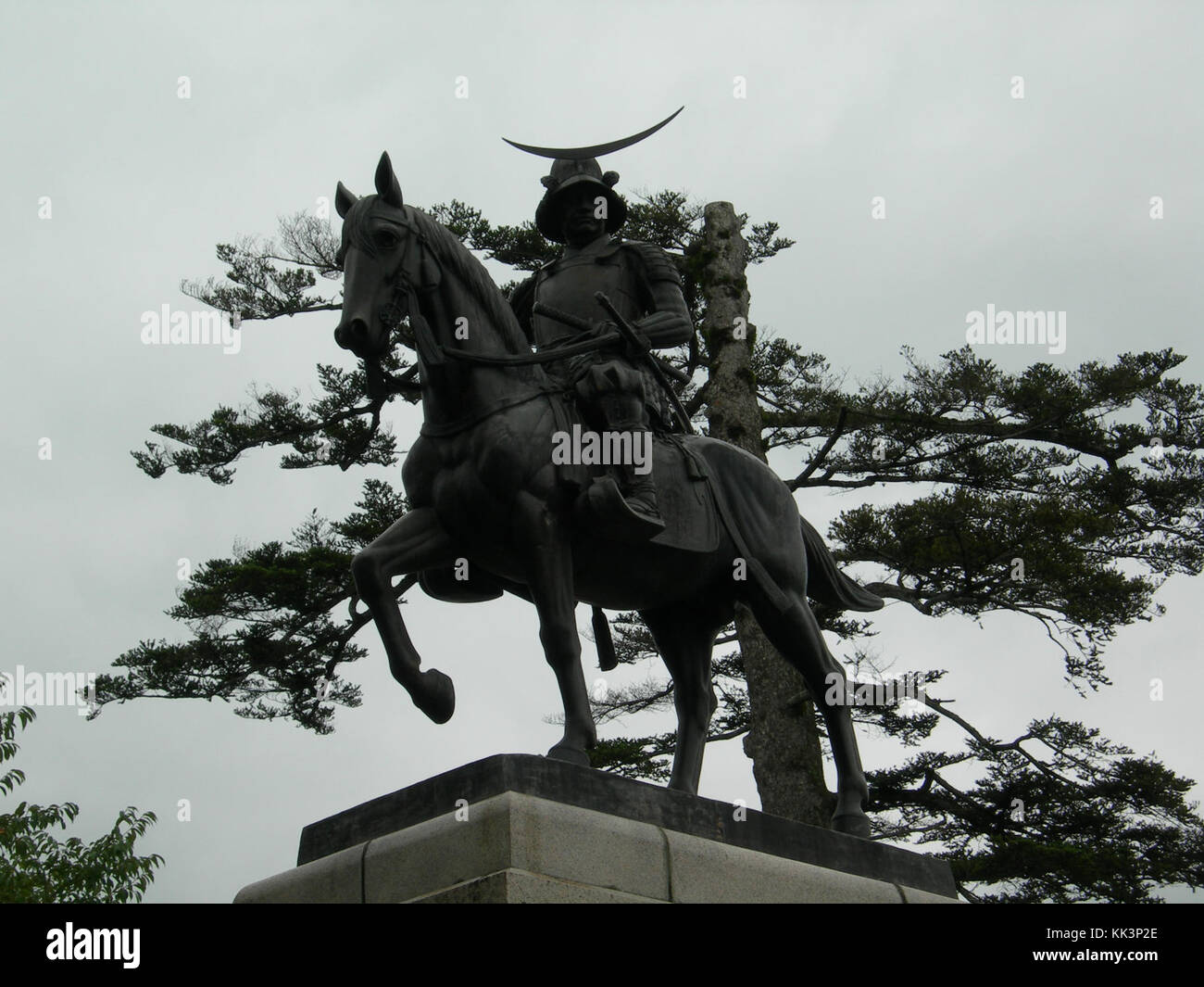 Statue de Masamune Date1 DSCN5347 20080823 Banque D'Images