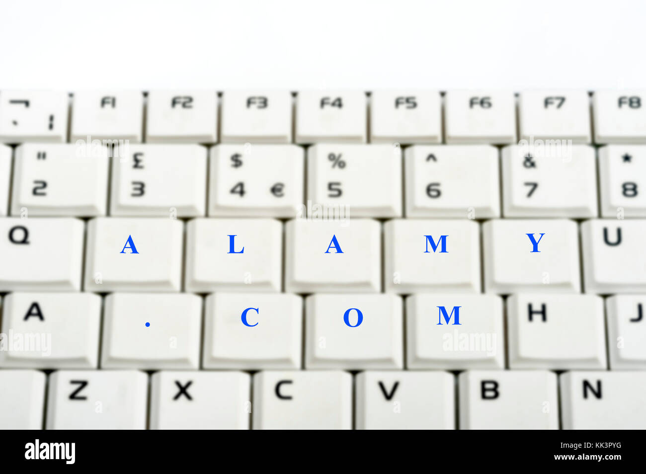 Alamy clavier de l'ordinateur Banque D'Images