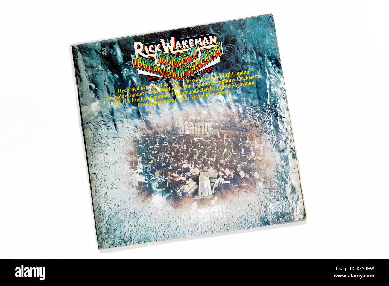 Voyage au centre de la Terre, Rick Wakeman, couverture de l'Album, 1974. Banque D'Images