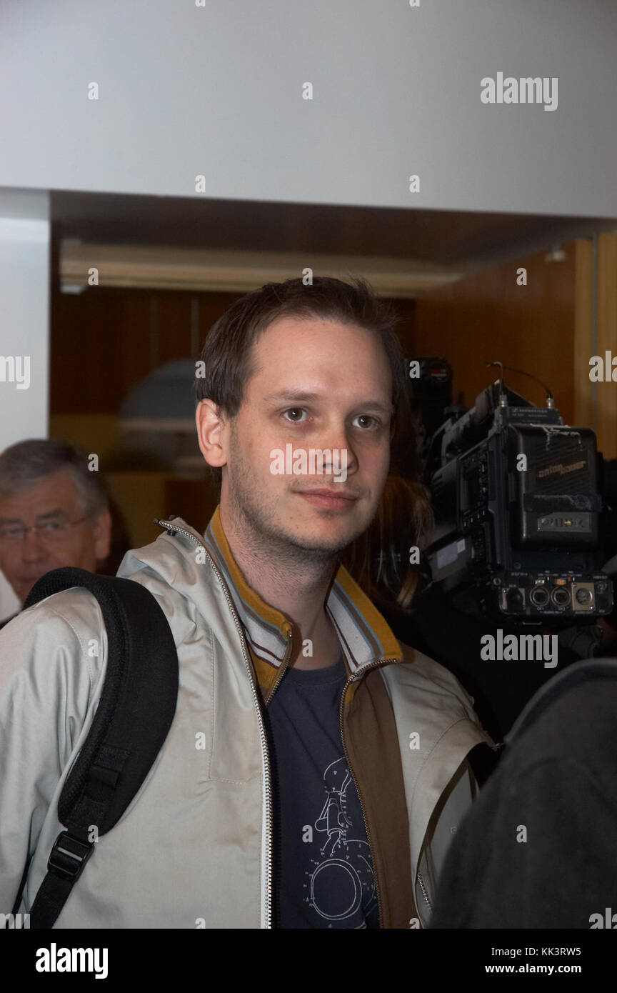 Peter Sunde au cours de l'essai2 Banque D'Images