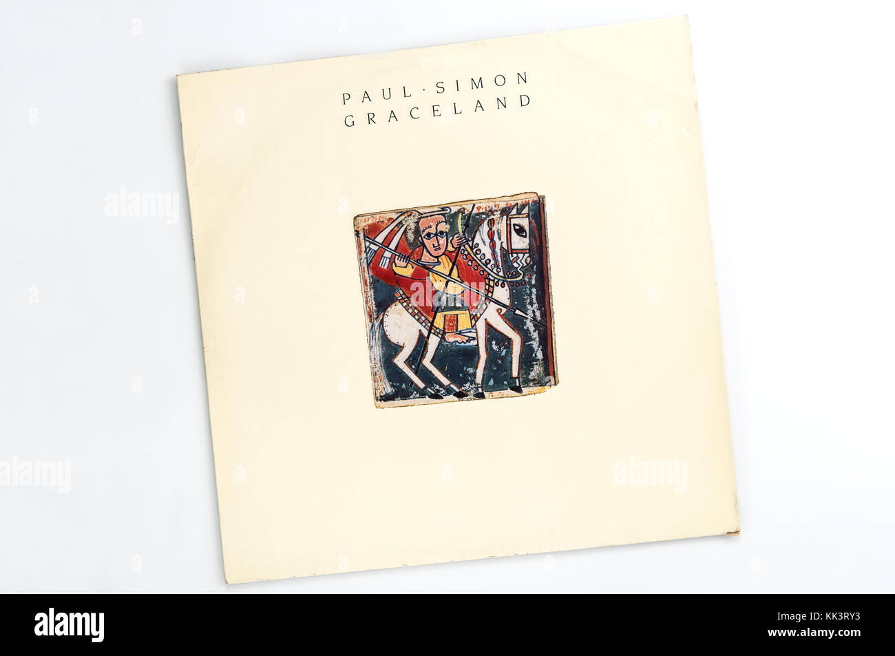 Paul Simon, Graceland, couverture de l'album 1986. Banque D'Images
