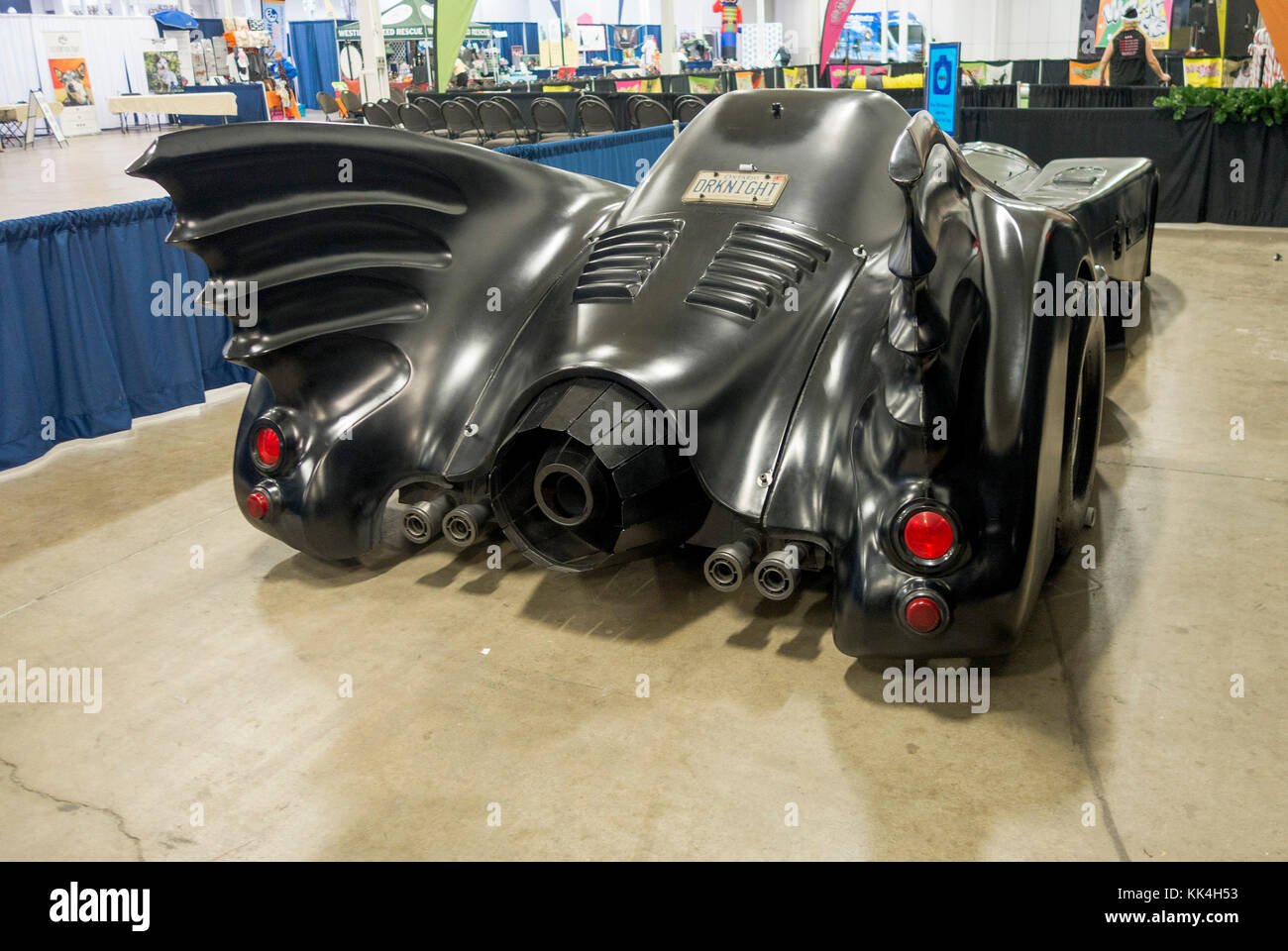 Vue arrière de Batmobile sur l'affichage à l'{et Expo à Toronto Ontario Canada Banque D'Images