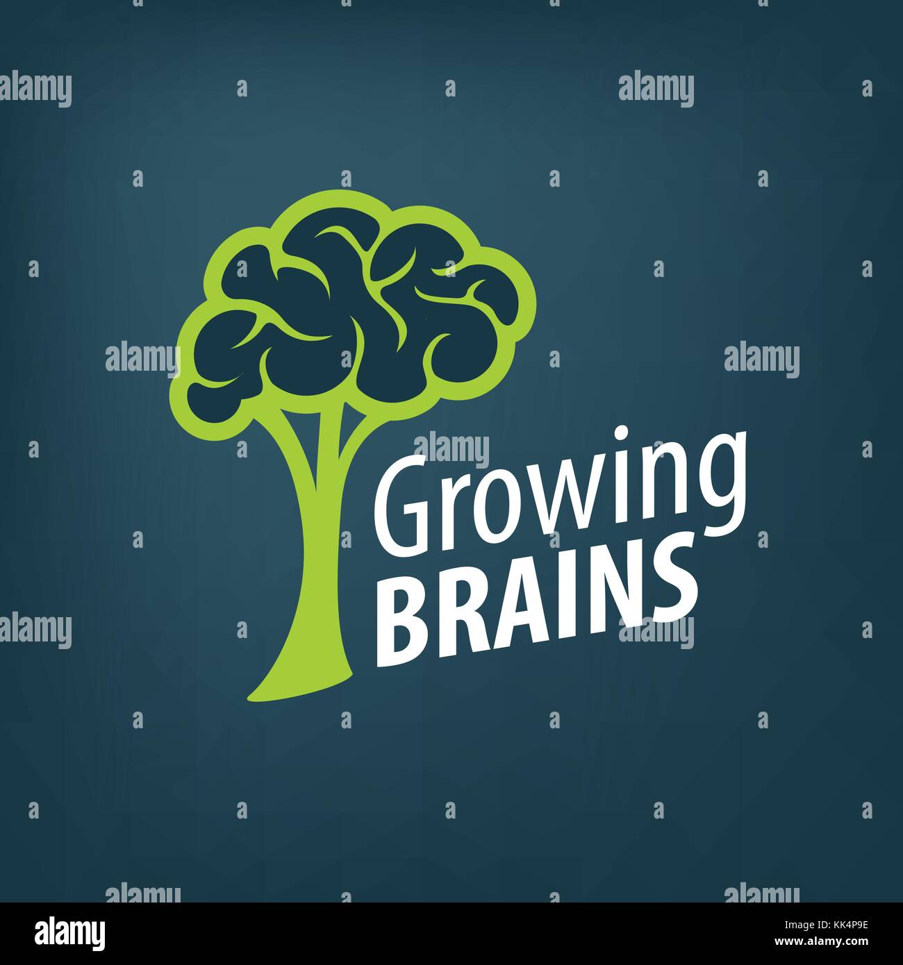 Logo cerveau vecteur Illustration de Vecteur