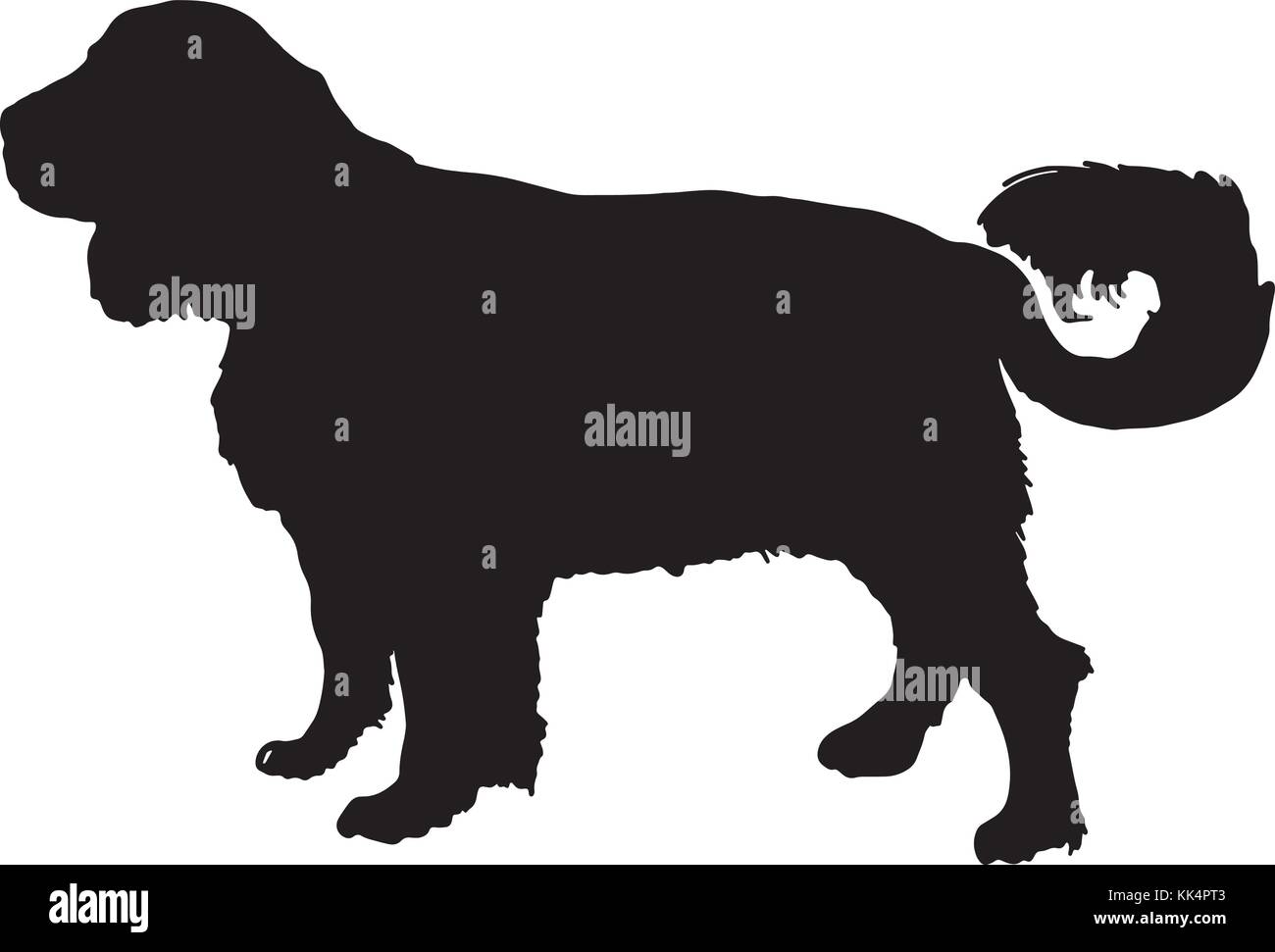 Labrador retriver vecteur silhouette Illustration de Vecteur