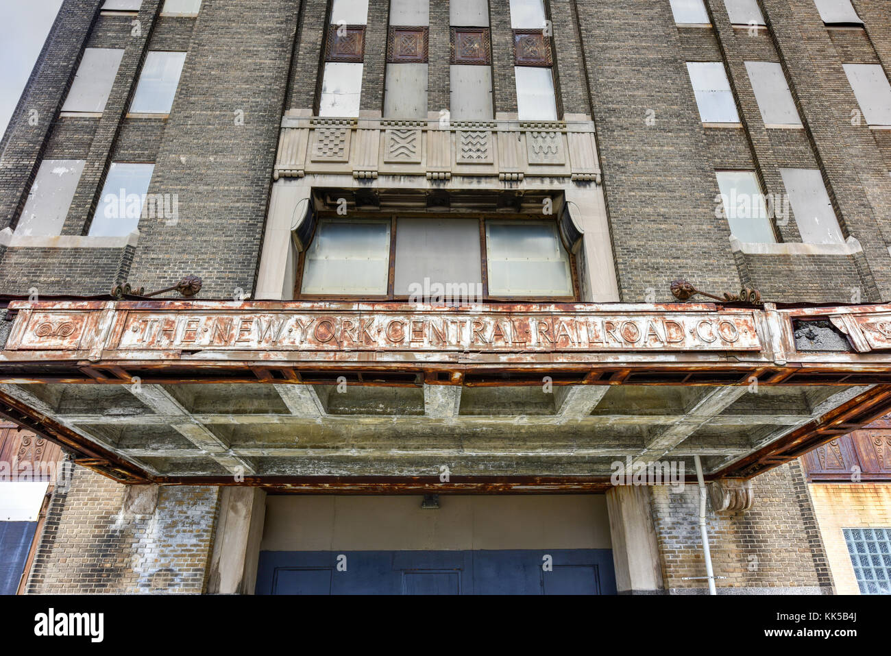 Buffalo central terminal est une ancienne gare ferroviaire de Buffalo, New York. Les 17 étages de style art déco a été actif de 1929 à 1979. Banque D'Images