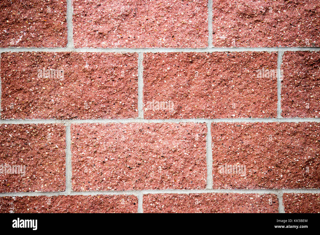 Close up detail de rouge brique ou pierre et mortier blanc Banque D'Images