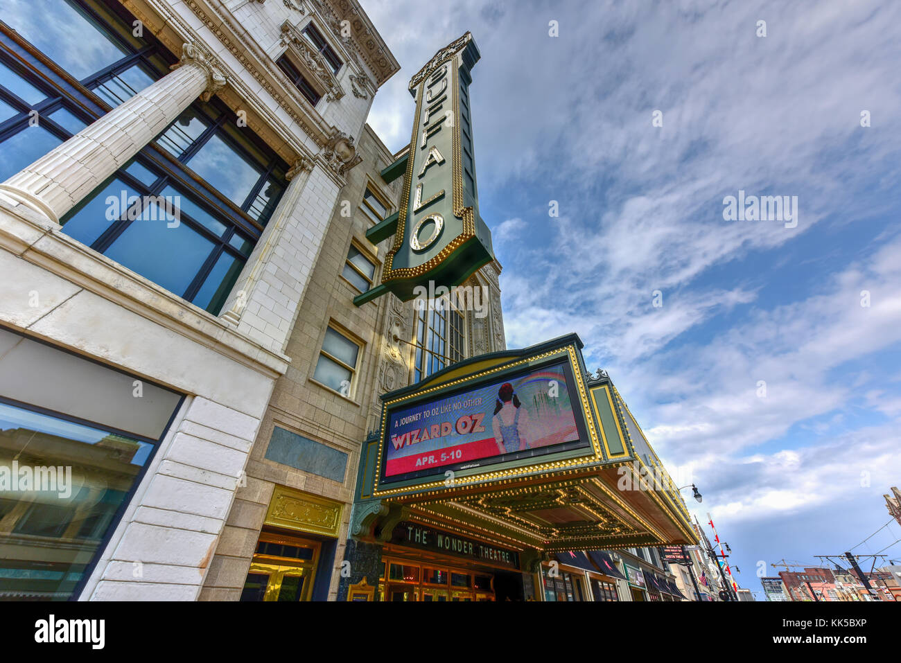 Buffalo, New York - mai 8, 2016 : Shea's Performing Arts Center (à l'origine Shea's buffalo) est un théâtre pour les comédies musicales de Broadway et même spécial Banque D'Images