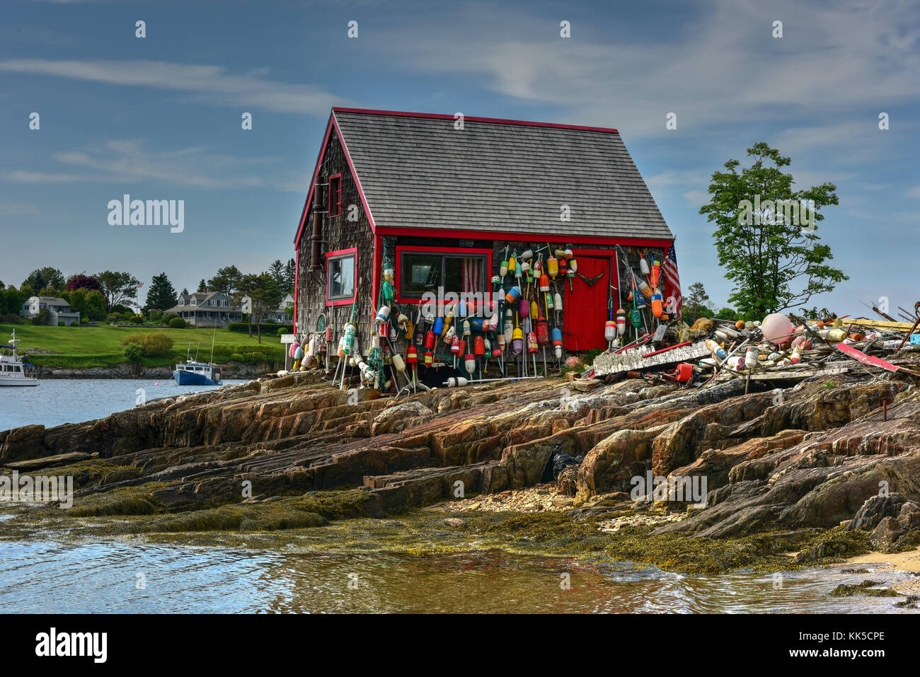 Bailey Island dans la région de Casco Bay, Maine. Banque D'Images