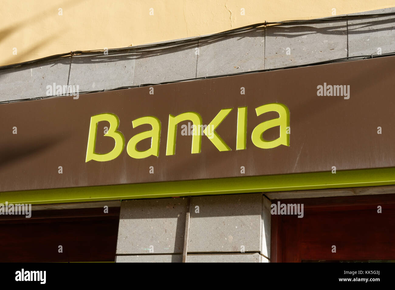 Bankia a nationalisé les banques banque espagnole d'avion branche branches high street Banque D'Images