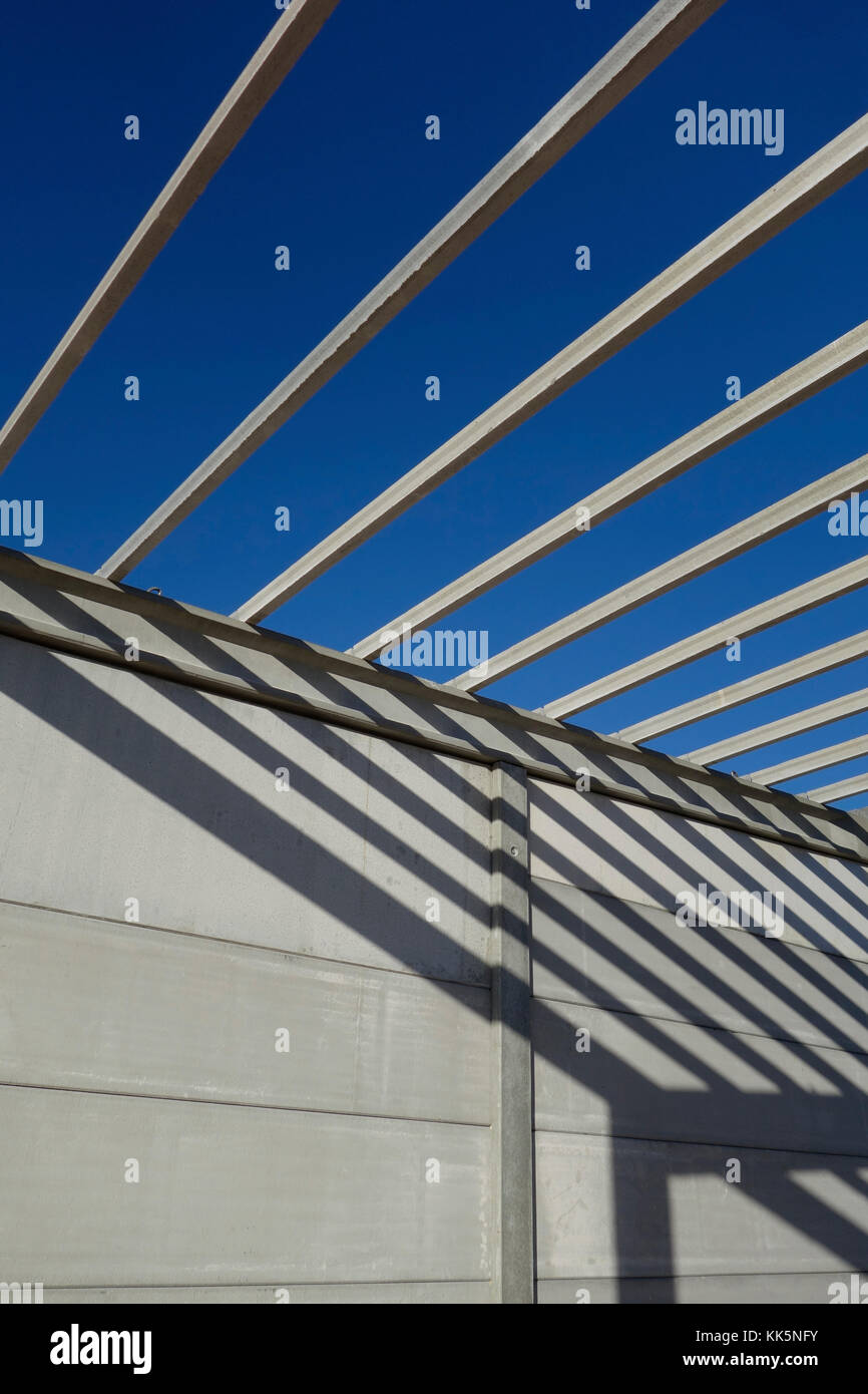 Site de construction, avec structure de béton préfabriqué Banque D'Images