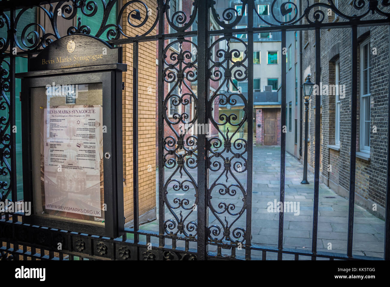 Synagogue Bevis Marks, Heneage Street, London, EC3, UK Banque D'Images