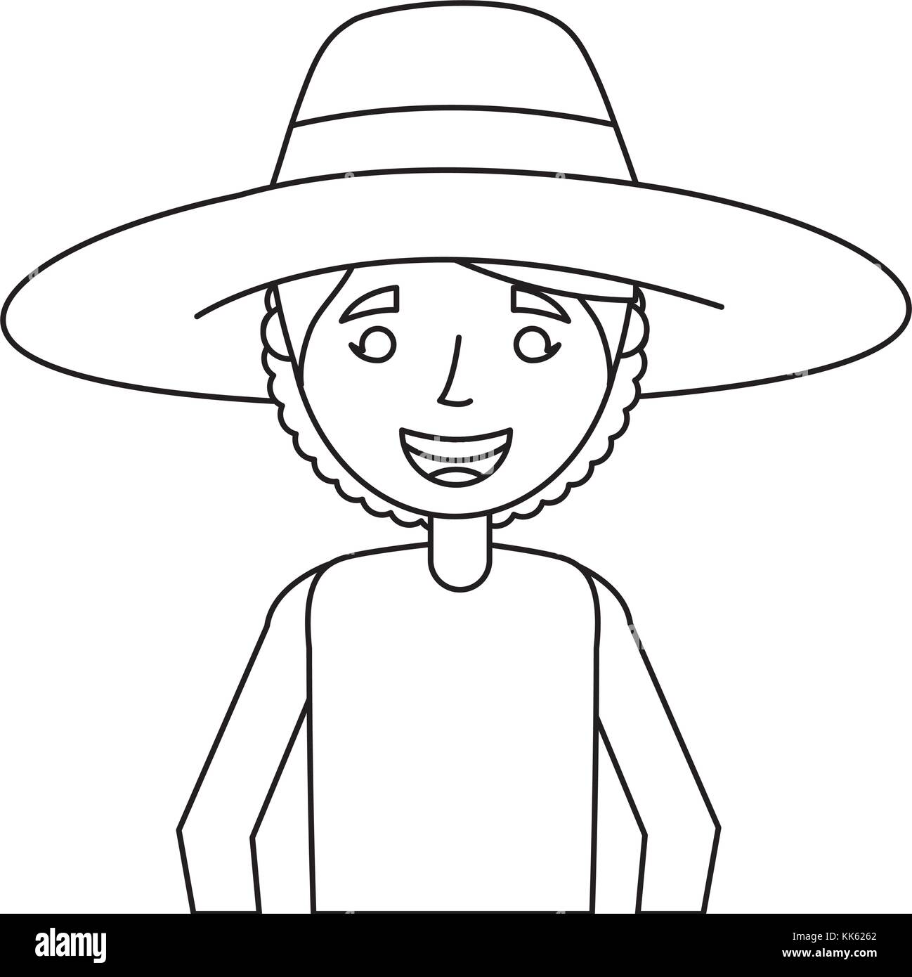 Old woman portrait dame mamie cartoon Illustration de Vecteur