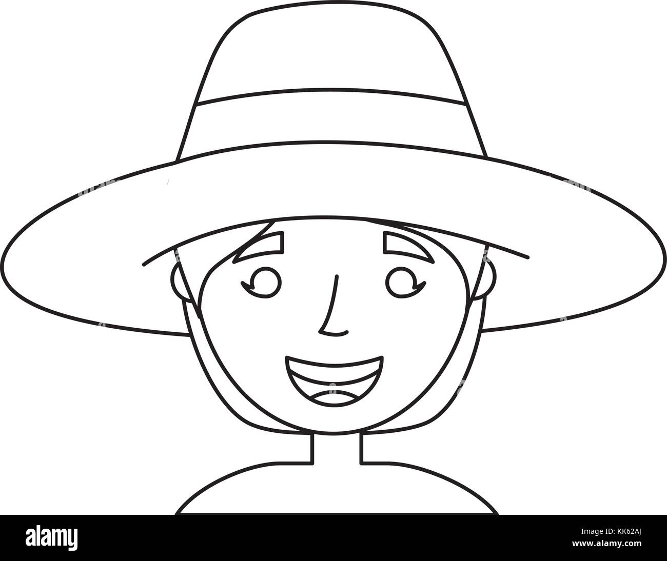 Vieille Femme dame mamie cartoon Illustration de Vecteur