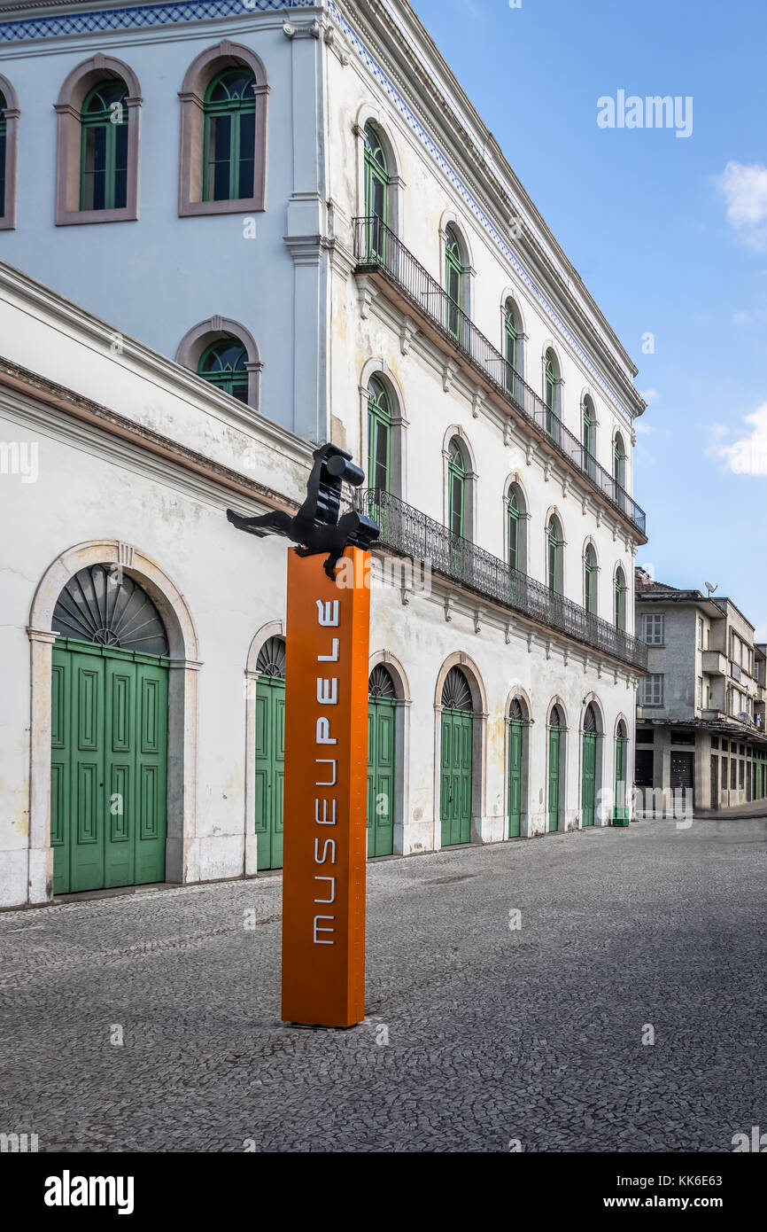 Musée Pele - Santos, Sao Paulo, Brésil Banque D'Images