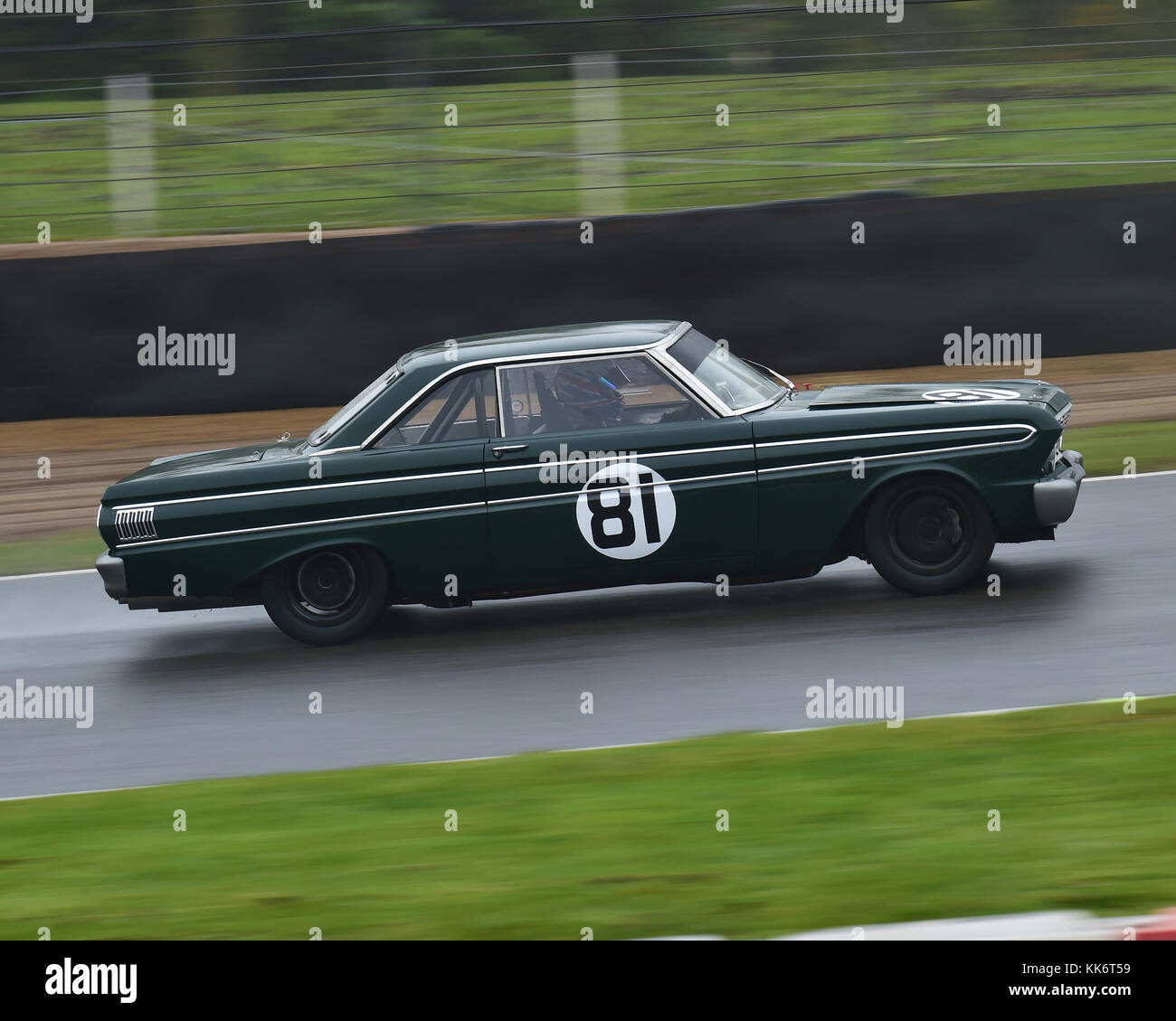 Andy Edwards, stewert lyddall, Ford falcon, swinging sixties, série Classic Sports Car Club, SCLC, novembre 2017, brands hatch, Angleterre, Kent, 1960, Banque D'Images