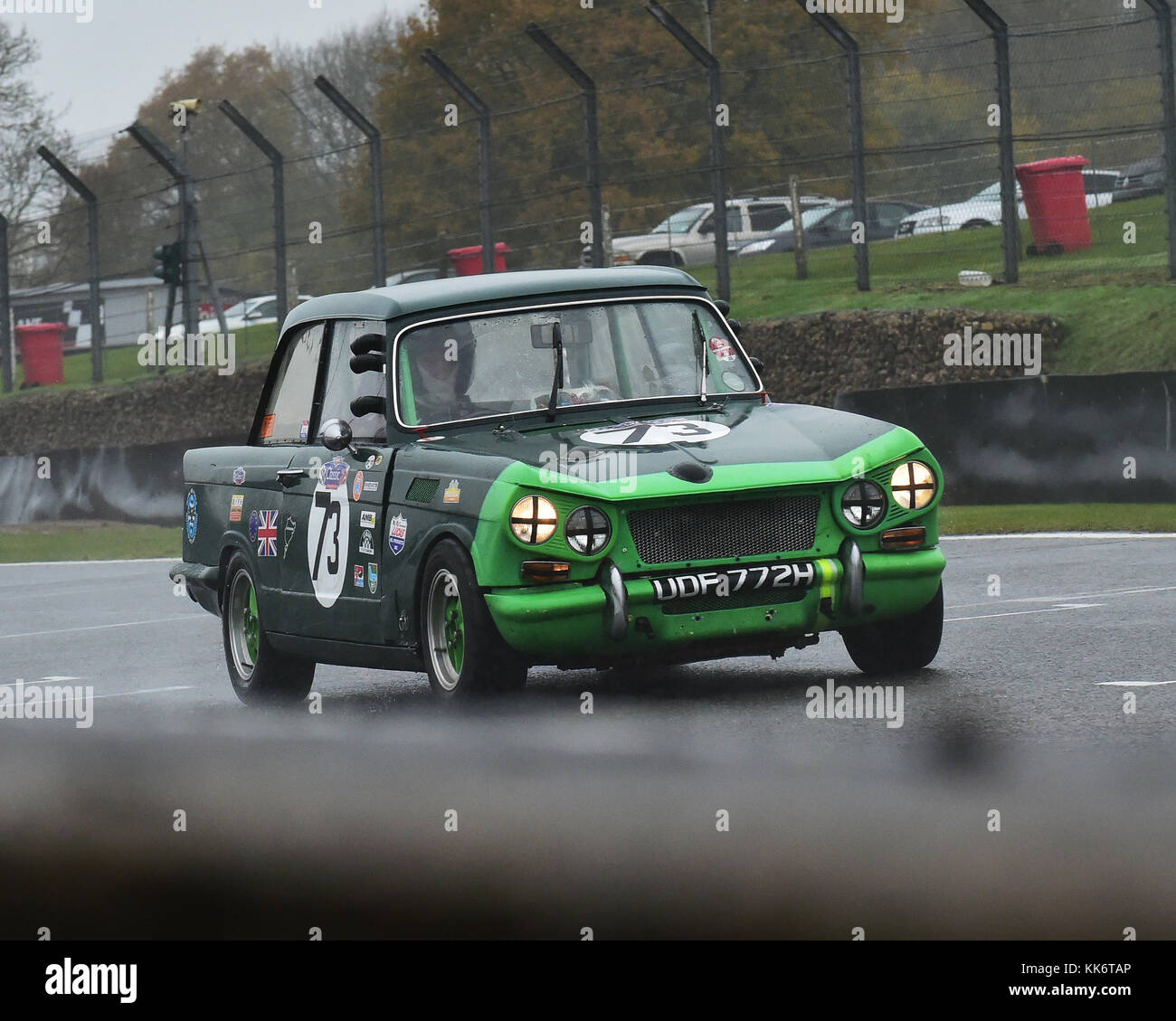 John Davies, triumph vitesse saloon, swinging sixties, série Classic Sports Car Club, SCLC, novembre 2017, brands hatch, Angleterre, Kent,1960, voitures, Banque D'Images