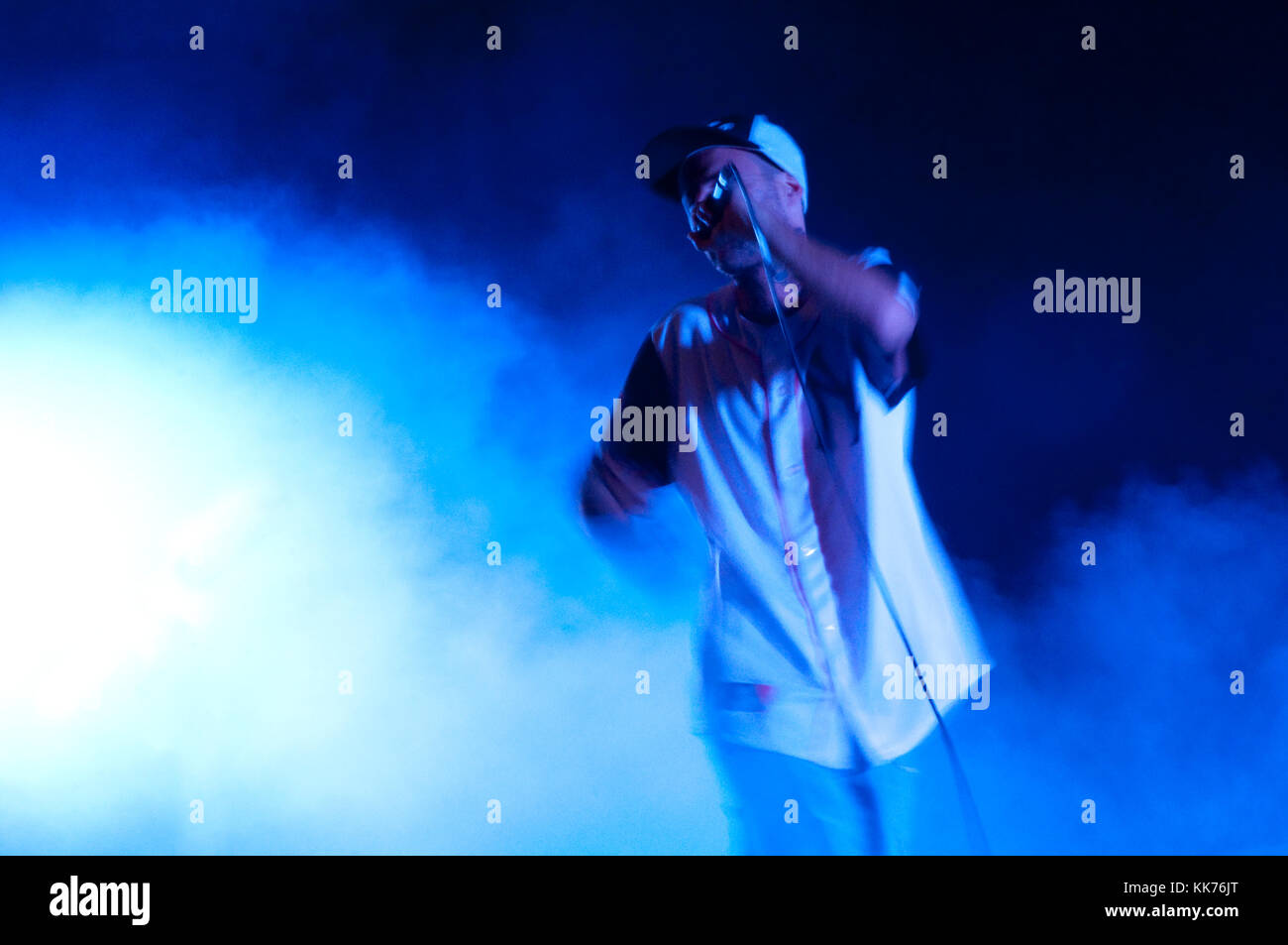 L'exécution de rappeur en Concert Banque D'Images