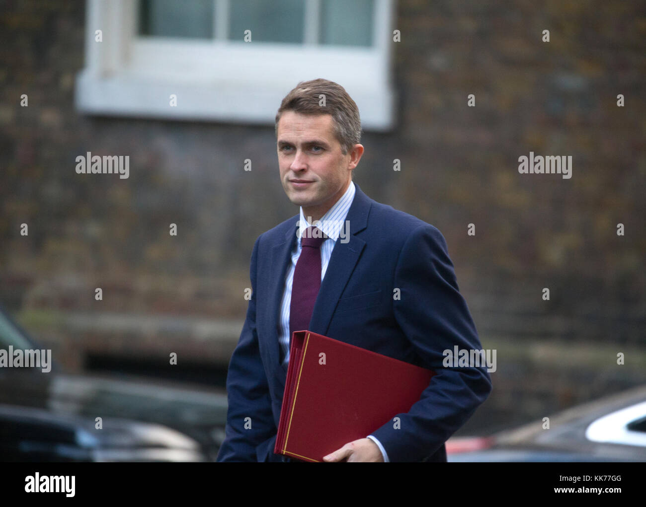 Le secrétaire de la Défense et député de South Staffordshire, Gavin Williamson, arrive à Downing Street pour une réunion du Cabinet Banque D'Images