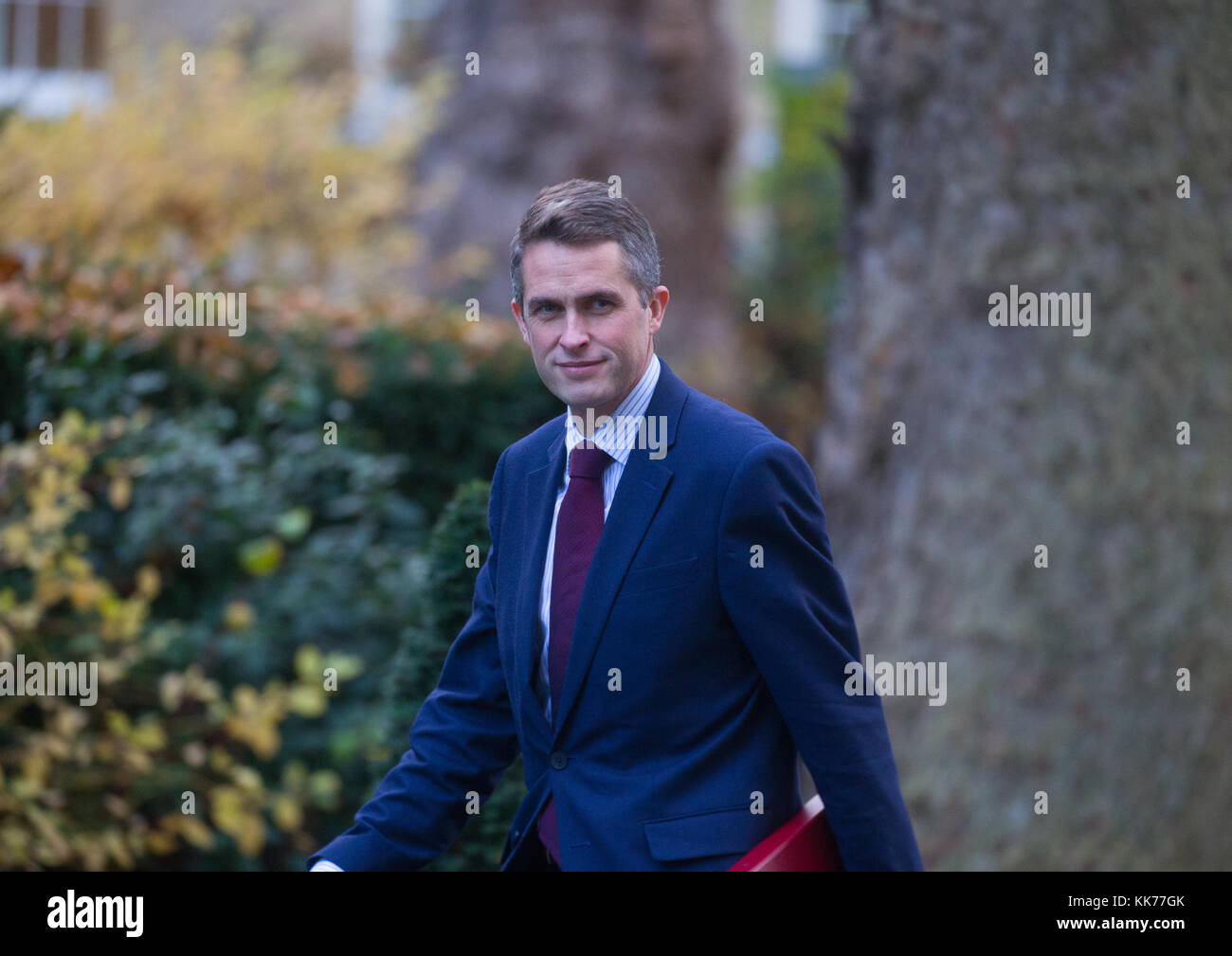 Le secrétaire de la Défense et député de South Staffordshire, Gavin Williamson, arrive à Downing Street pour une réunion du Cabinet Banque D'Images