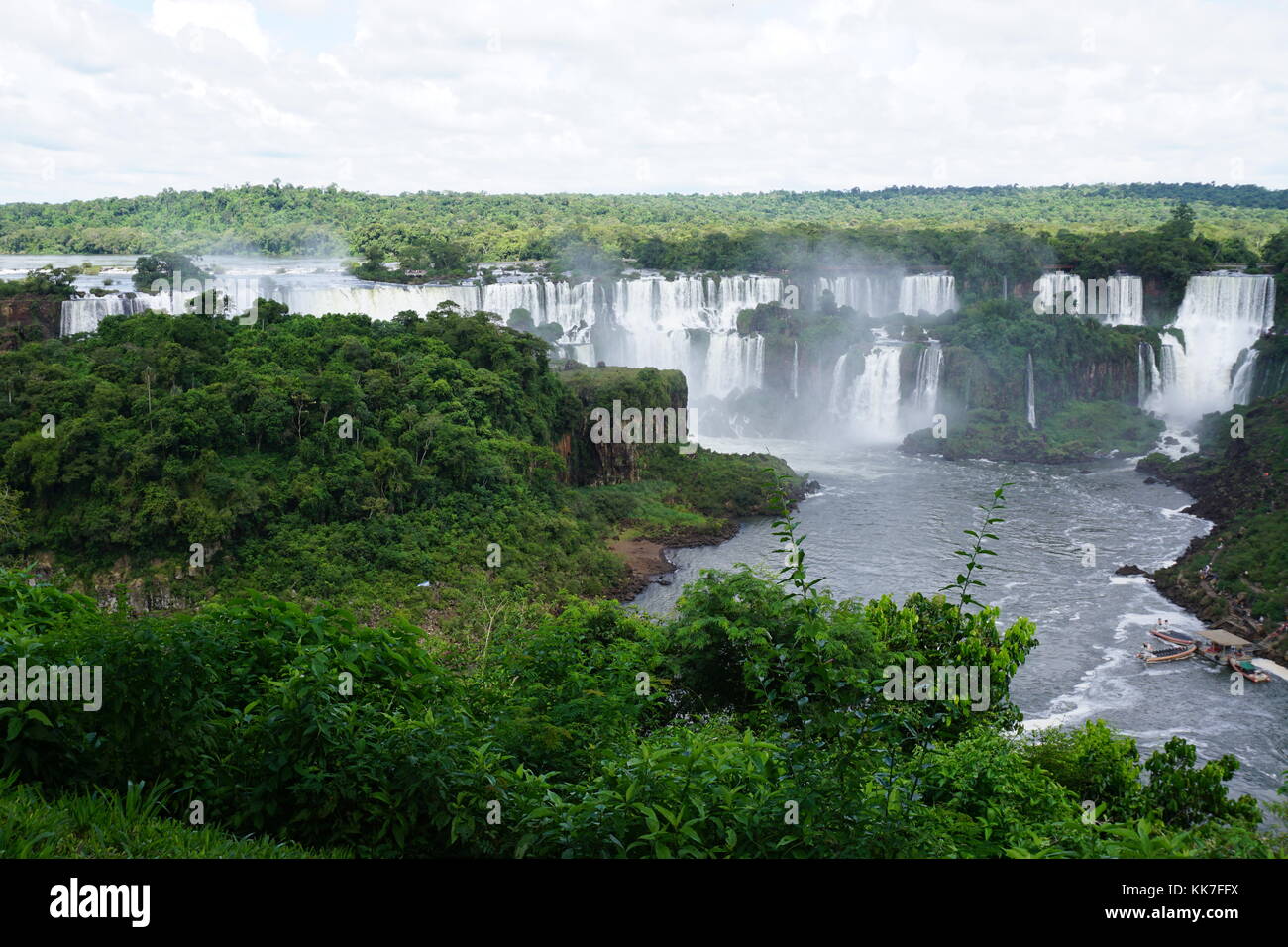Iguazu Falls, chutes d'Iguazú, Iguassu Falls, ou des chutes d'Iguaçu, l'Amérique du Sud Banque D'Images