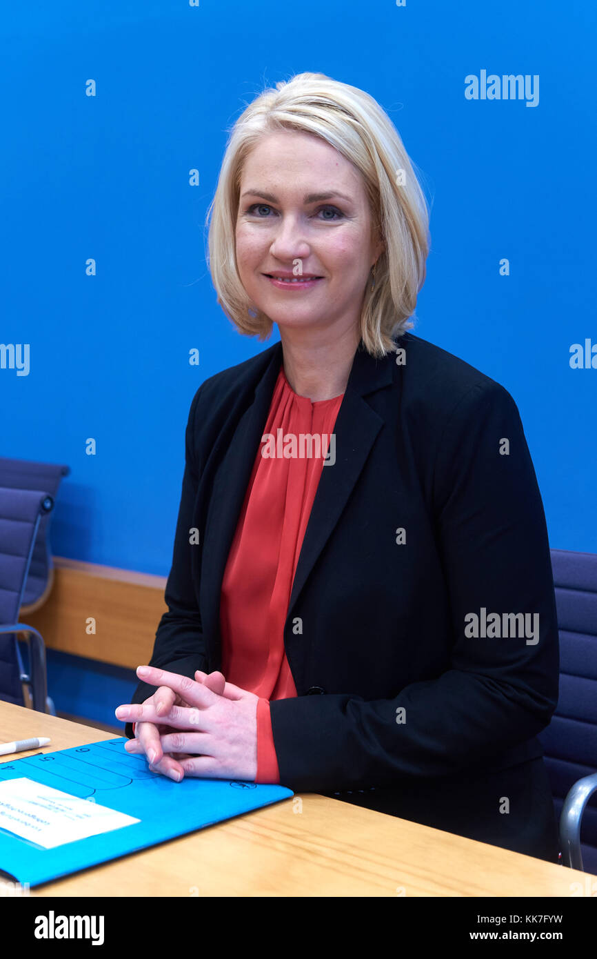 Berlin, Allemagne, Manuela Schwesig, SPD, Ministre fédéral de la famille Banque D'Images