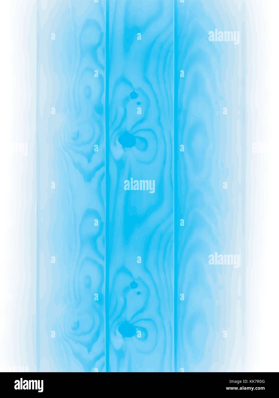 Aquarelle bleu motif grain de bois avec des bordures blanches, vector illustration Illustration de Vecteur
