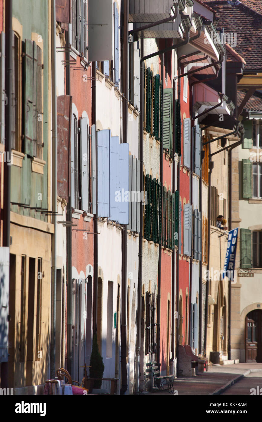 Vue sur la ville du landeron Banque de photographies et d’images à