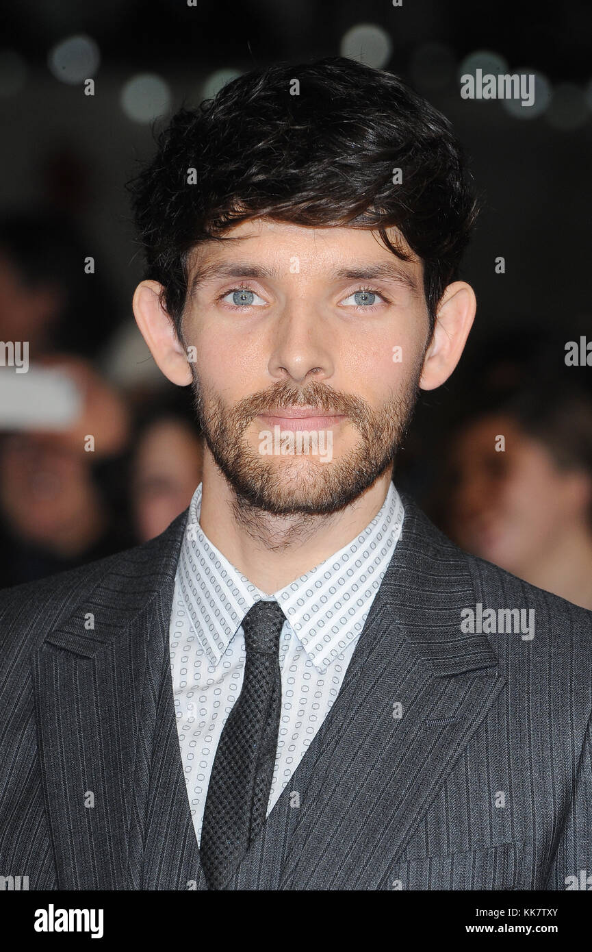 L'acteur irlandais Colin Morgan assiste à la projection de gala du testament de la jeunesse à l'Odeon Leicester Square à Londres. 14 Octobre 2014 © Paul Treadway Banque D'Images
