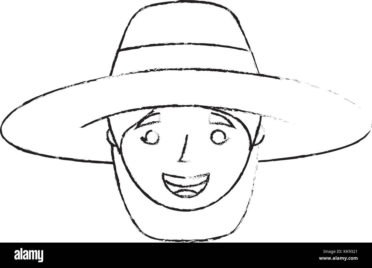 Old woman portrait dame mamie cartoon Illustration de Vecteur