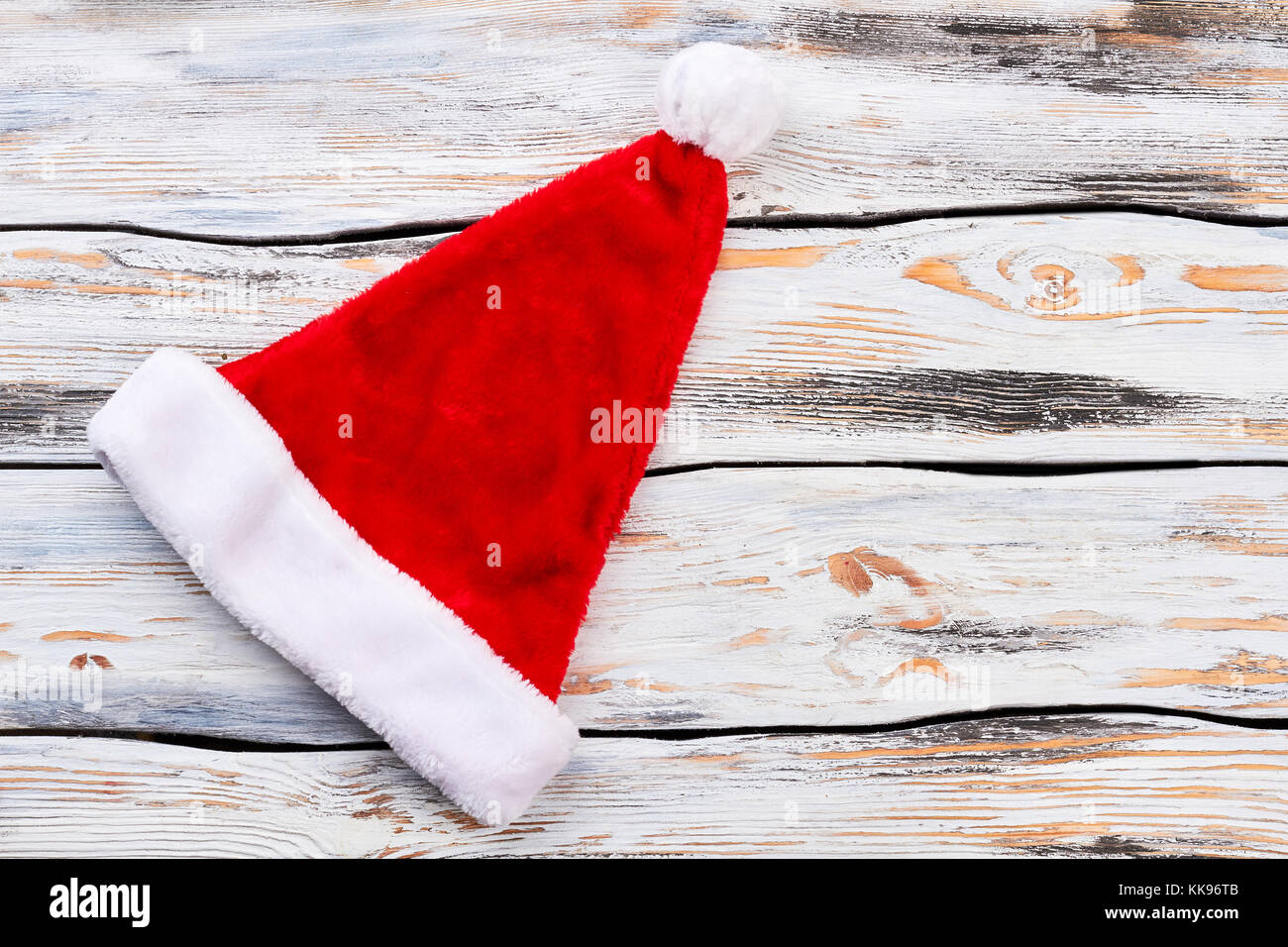 Santa Claus hat et copiez l'espace. Banque D'Images