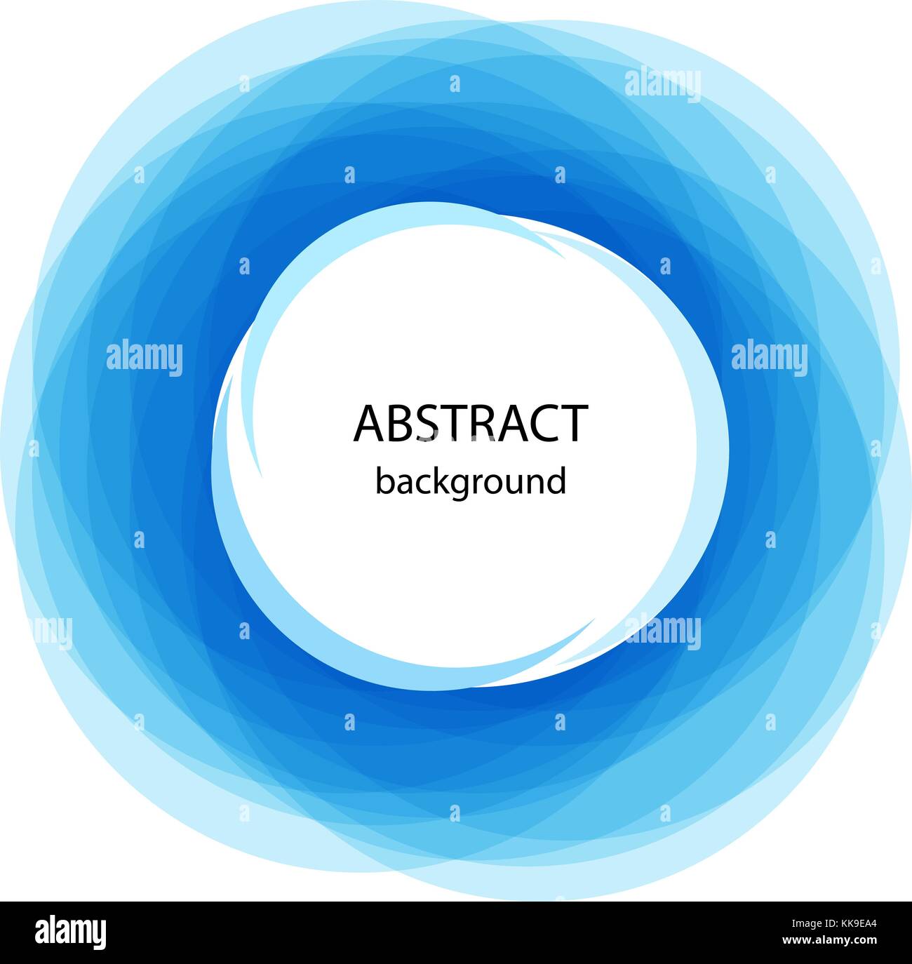 Résumé fond avec cercles bleus. ligne bleue sur zone blanche Illustration de Vecteur