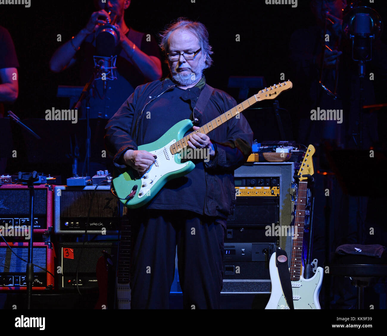 BETHEL, NY - 09 JUILLET : Walter Becker et Donald Fagen de Steely Dan se produisent au Bethel Woods Art Center le 24 mai 2015 à Bethel, New York. Personnes : Donald Fagen T. Banque D'Images