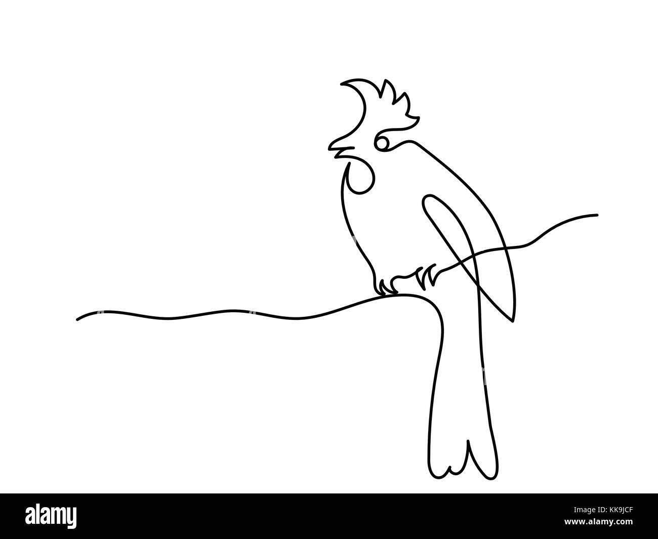 Oiseaux d'hiver on tree branch Illustration de Vecteur